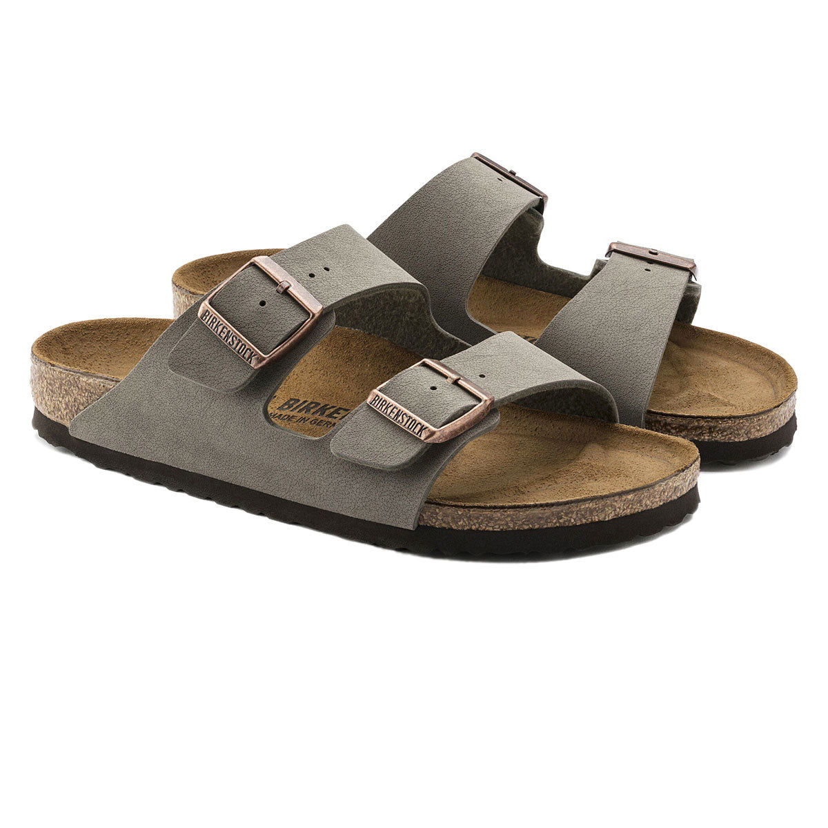 Birkenstock Arizona Sandals - Stone Birkibuc image 2