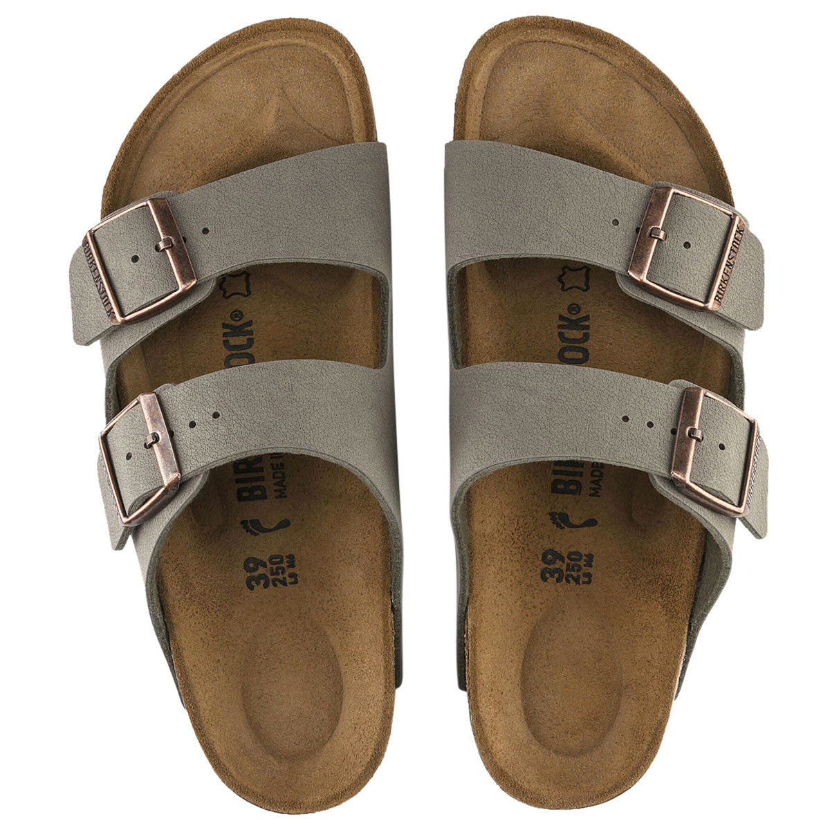 Birkenstock Arizona Sandals - Stone Birkibuc image 3