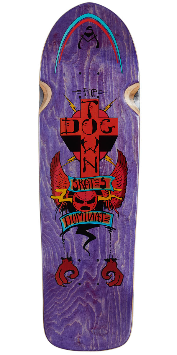 Dogtown Dominate Skateboard Deck - Assorted Stains - 9.00