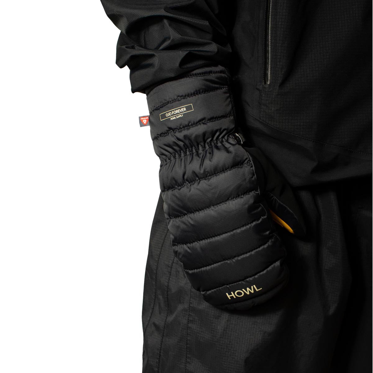 Howl Down Mitt 2024 Snowboard Gloves - Black image 2
