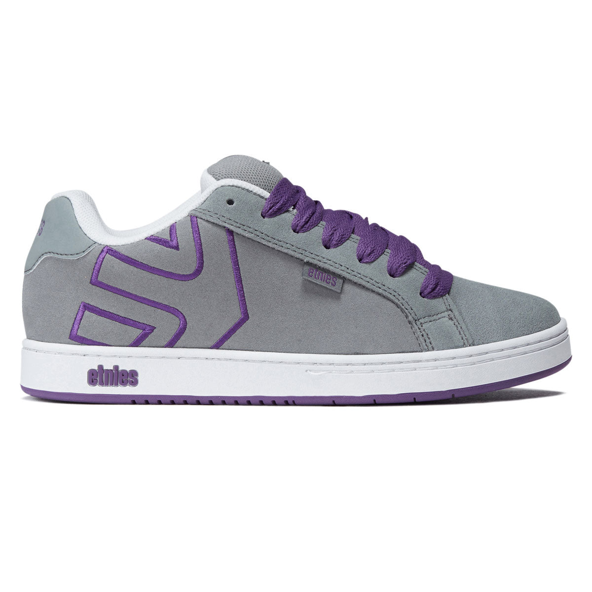 Etnies Fader Shoes - Grey/Purple image 1