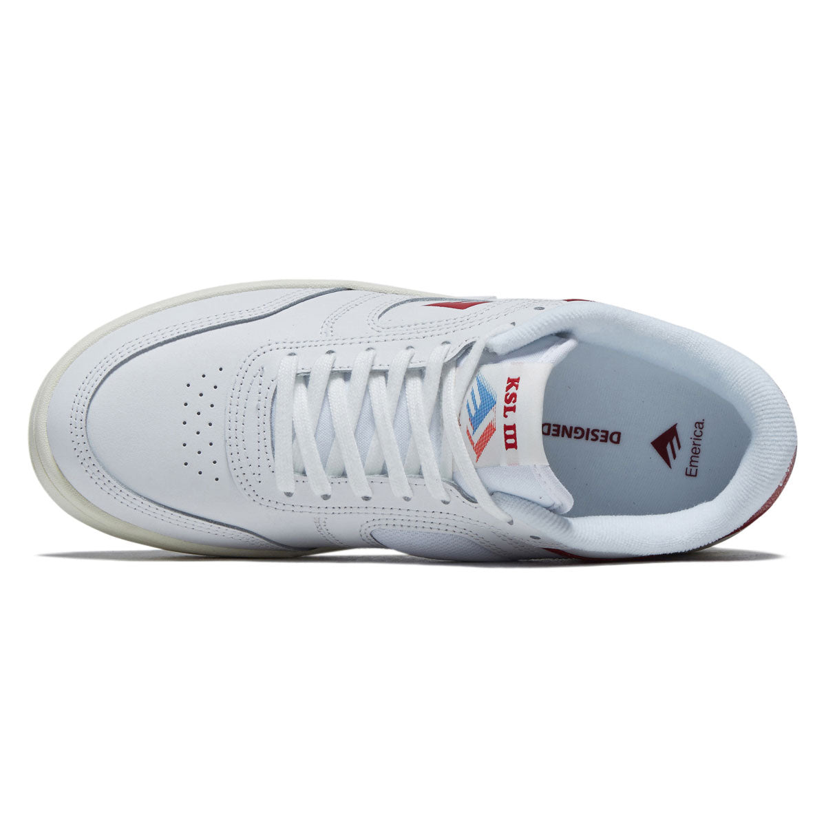 Emerica KSL III Shoes - White/Red image 3