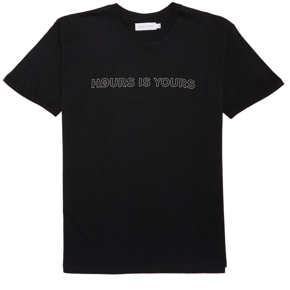 Hours Is Yours Outline T-Shirt - Black image 1