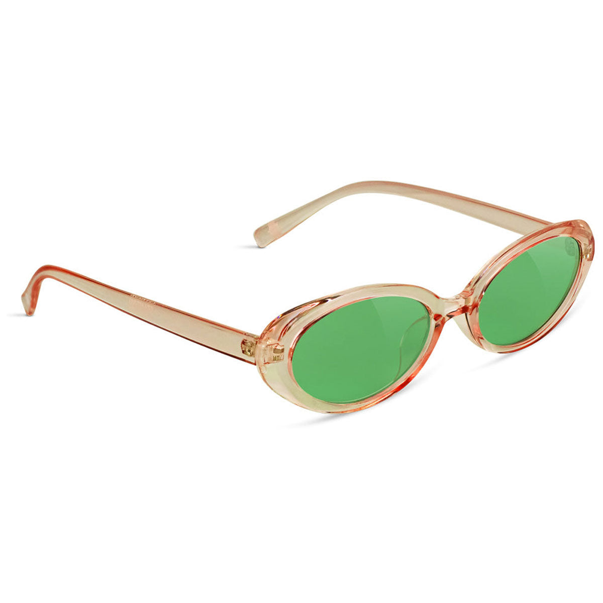 Glassy Stanton Sunglasses - Transparent Tea/Mint Lens