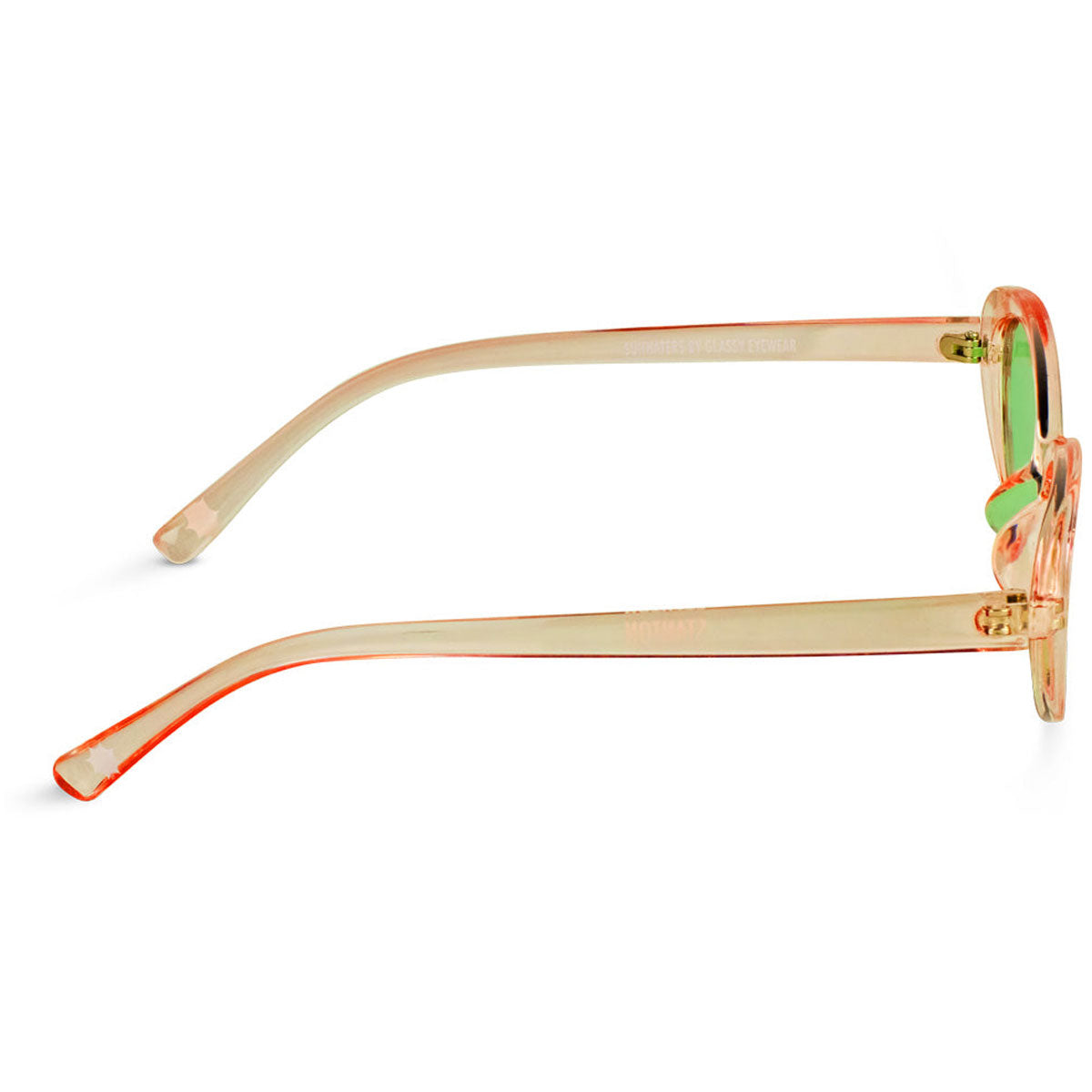 Glassy Stanton Sunglasses - Transparent Tea/Mint Lens image 3
