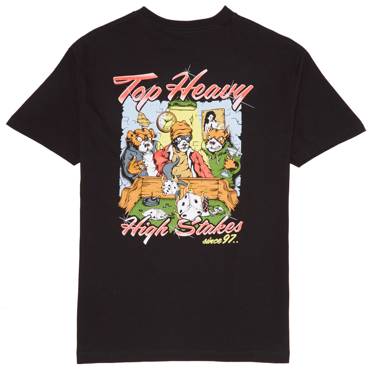 Top Heavy High Stakes T-Shirt - Black image 1