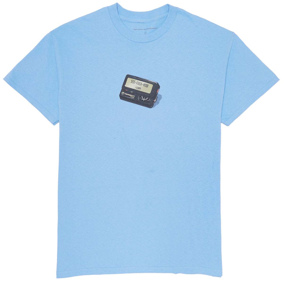 Top Heavy Beeper T-Shirt - Carolina Blue image 1