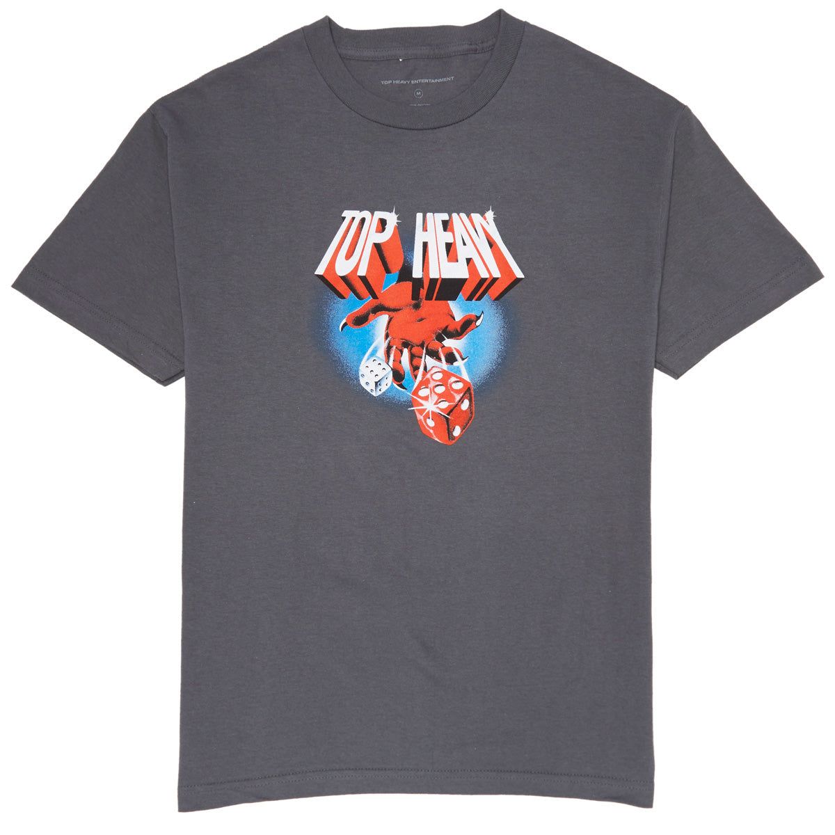Top Heavy Devils Dice T-Shirt - Charcoal image 1