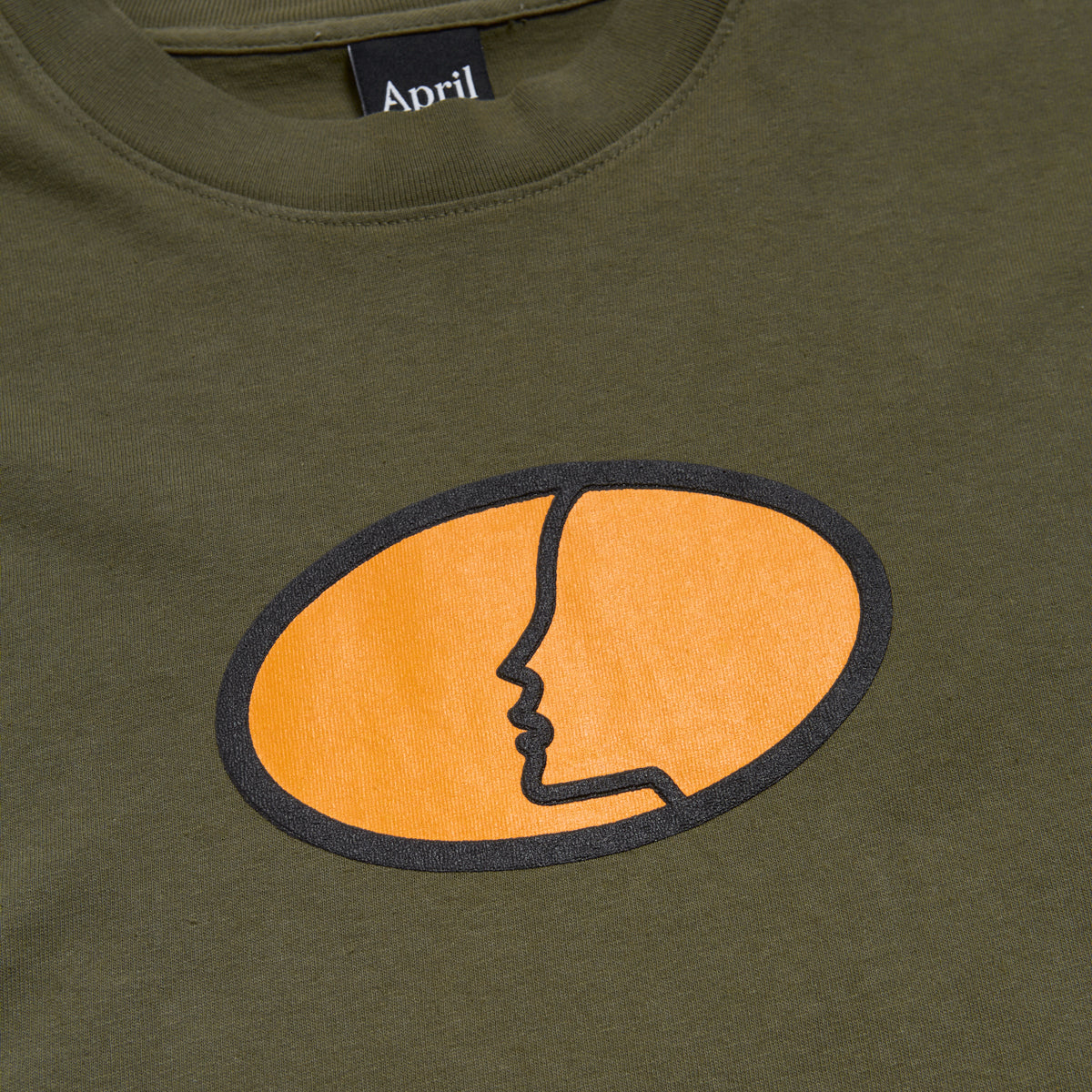 April The Face T-Shirt - Army Green image 2