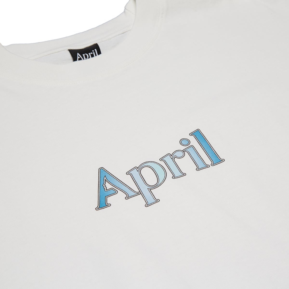 April Gradient Logo  T-Shirt - White image 2