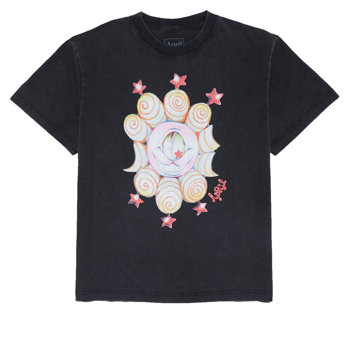 April Shane By Ema Gaspar T-Shirt - Vintage Black image 1