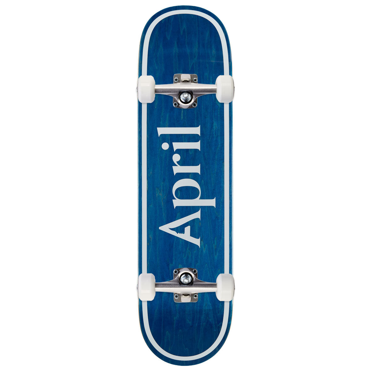 April OG Logo Skateboard Complete - Blue Invert - 8.125