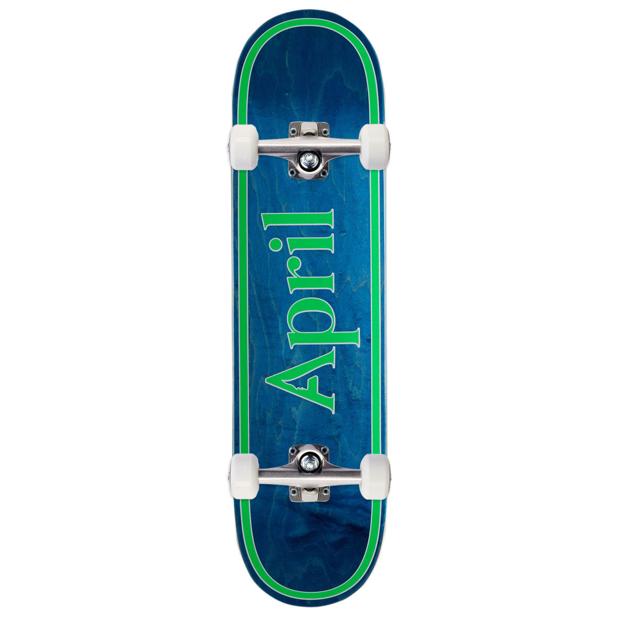 April OG Logo Skateboard Complete - Blue/Green - 8.00