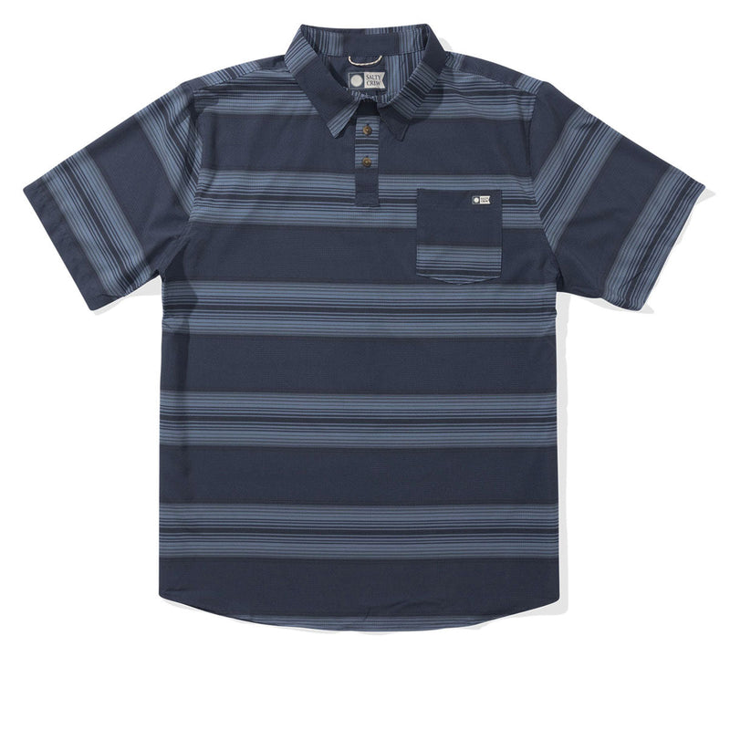 Salty Crew Sundown Perf Tech Polo Shirt - Navy