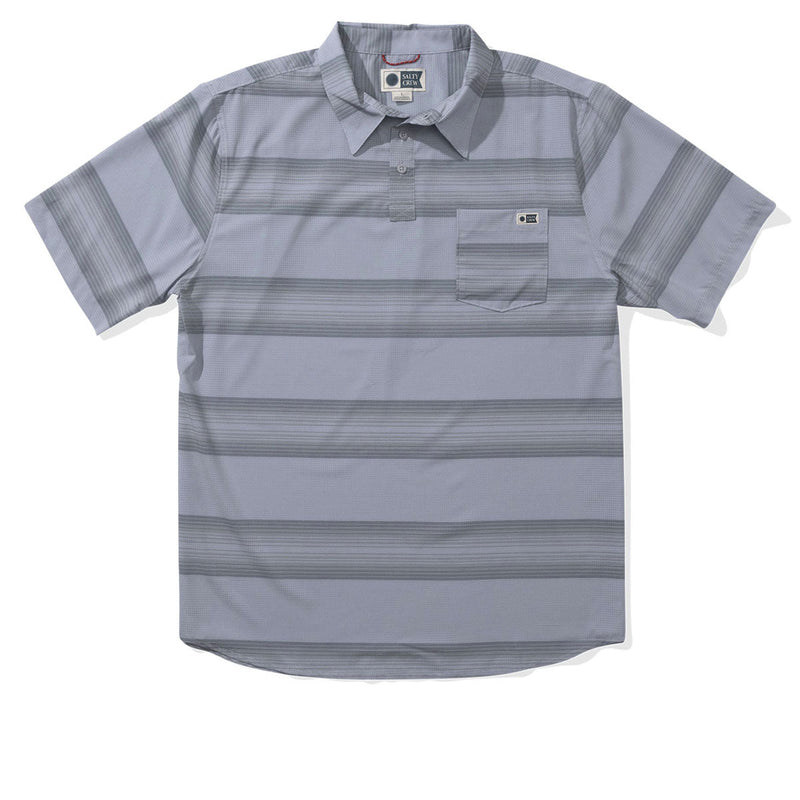 Salty Crew Sundown Perf Tech Polo Shirt - Light Grey