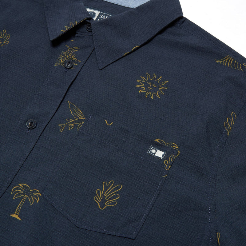 Salty Crew Good Vibes Shirt - Navy