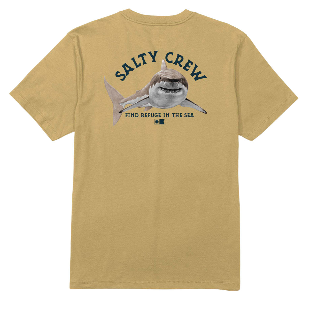 Salty Crew Lurking T-Shirt - Mineral Yellow image 1
