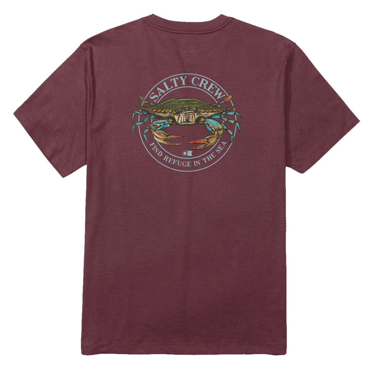 Salty Crew Jimmy T-Shirt - Burgundy image 1
