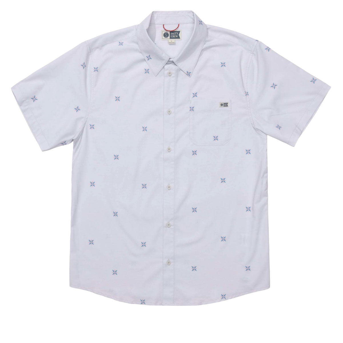 Salty Crew Drifter UV Button Up Shirt - Light Grey image 1