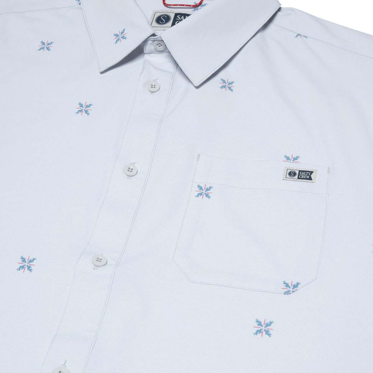 Salty Crew Drifter UV Button Up Shirt - Light Grey image 3