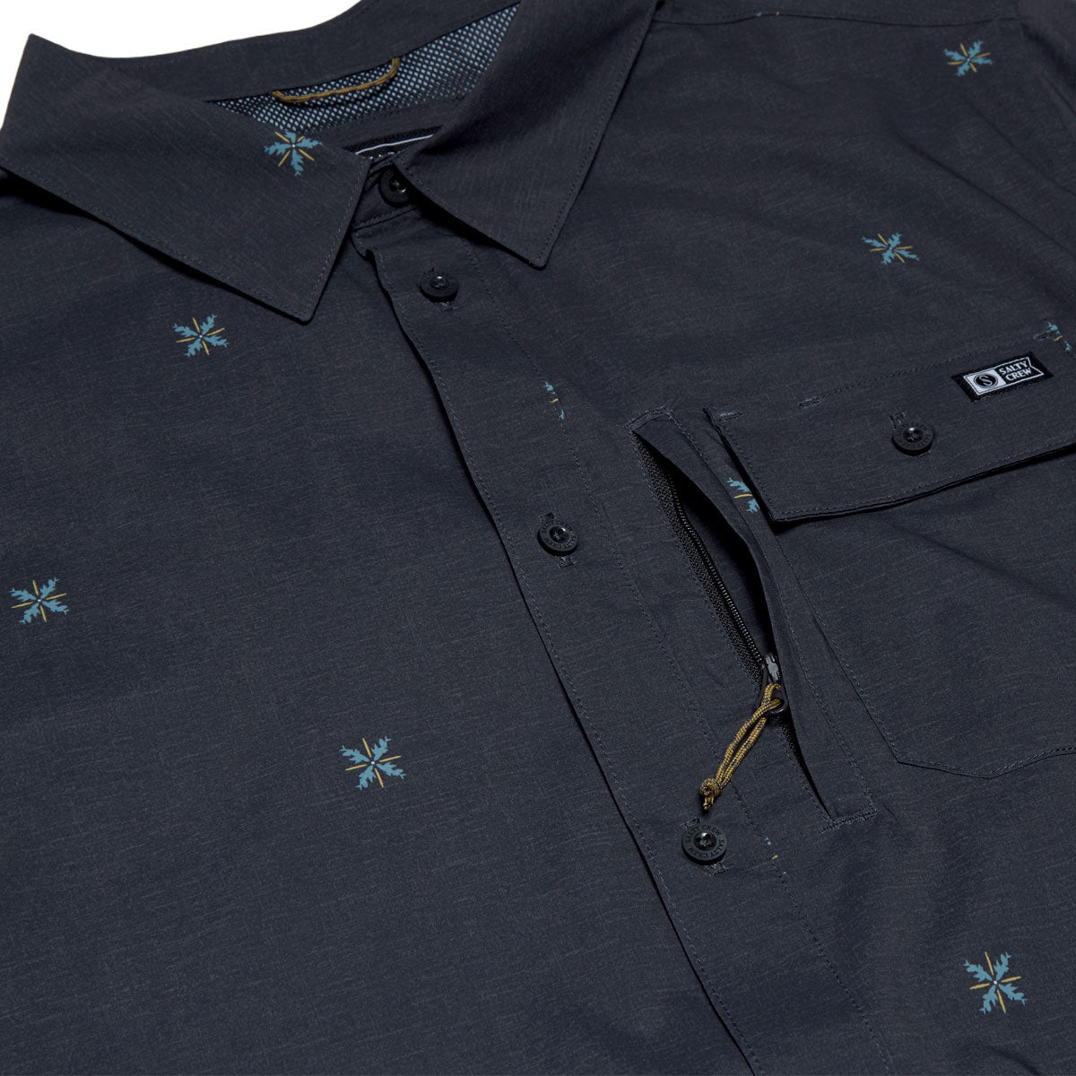 Salty Crew Flagship UV Button Up Shirt - Phantom image 3
