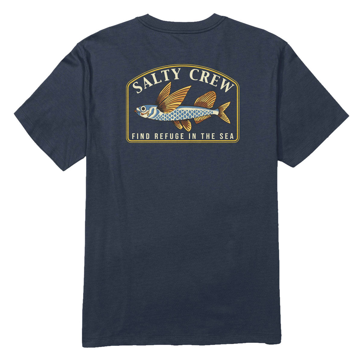 Salty Crew Fly Home T-Shirt - Navy image 1