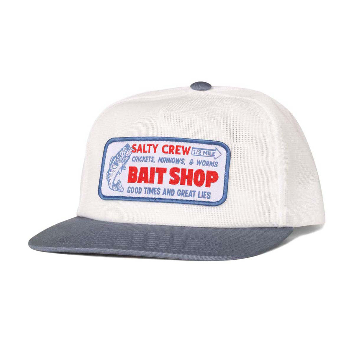 Salty Crew Bait Shop Trucker Hat - Off White image 1