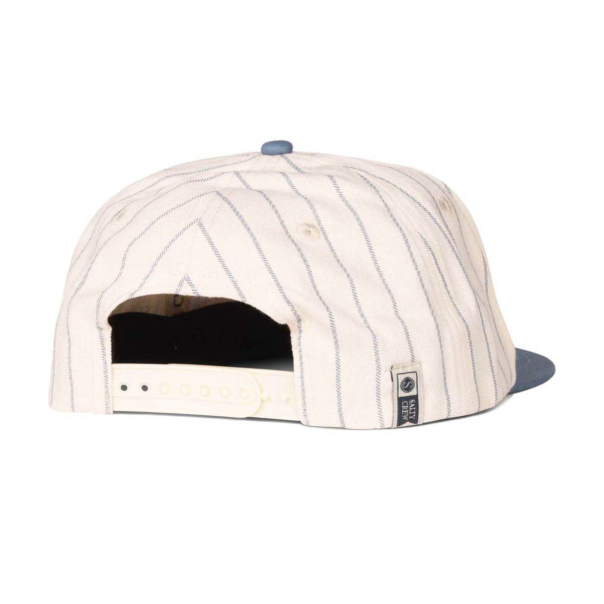 Salty Crew Fish Market Snapback Hat - Off White/Slate image 2