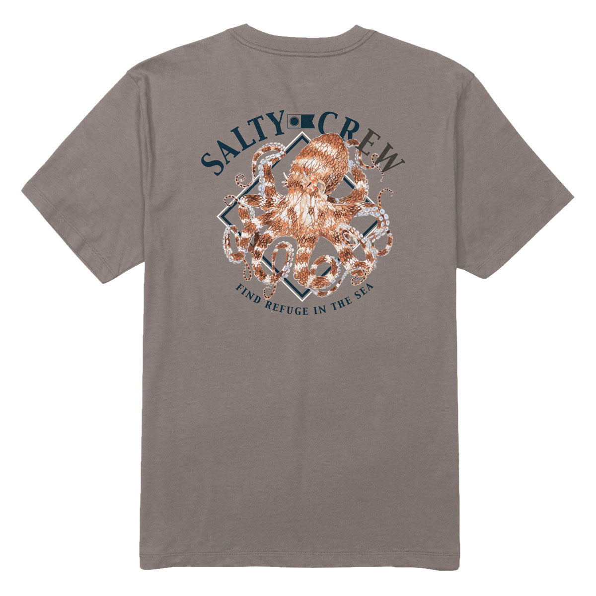 Salty Crew Octopod T-Shirt - Cinder image 1