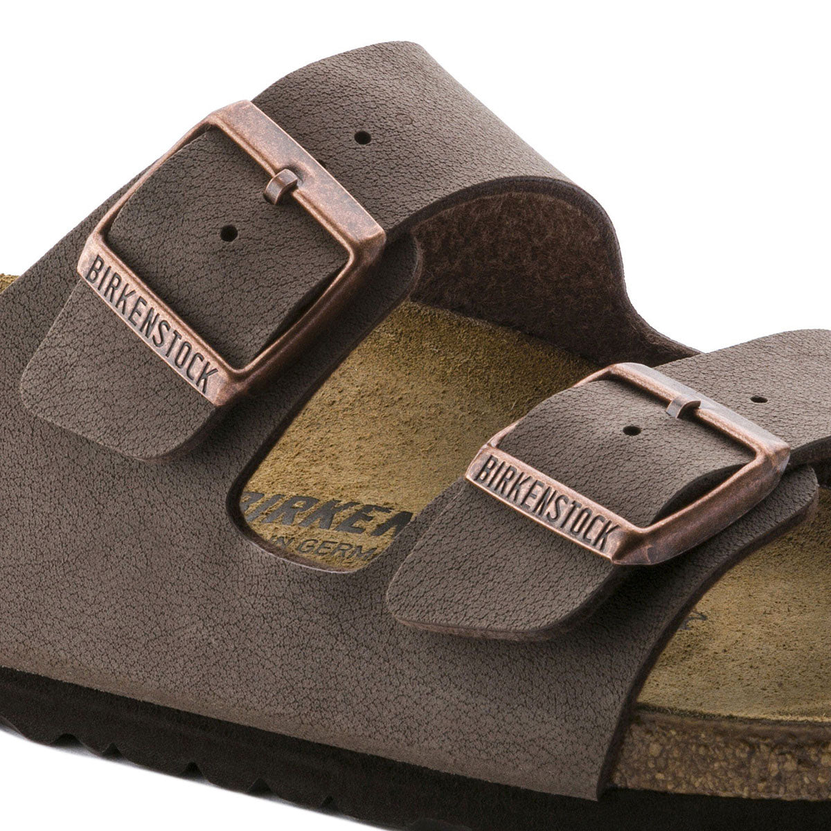 Birkenstock Womens Arizona Sandals - Mocha Birkibuc image 5