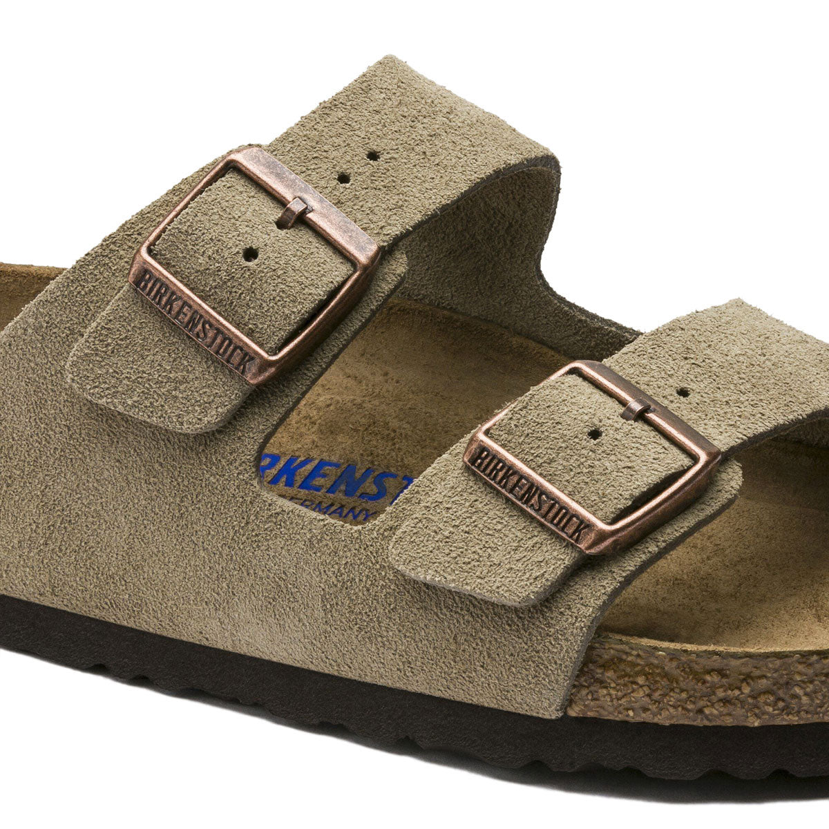 Birkenstock Arizona Soft Footbed Sandals - Taupe Suede image 5