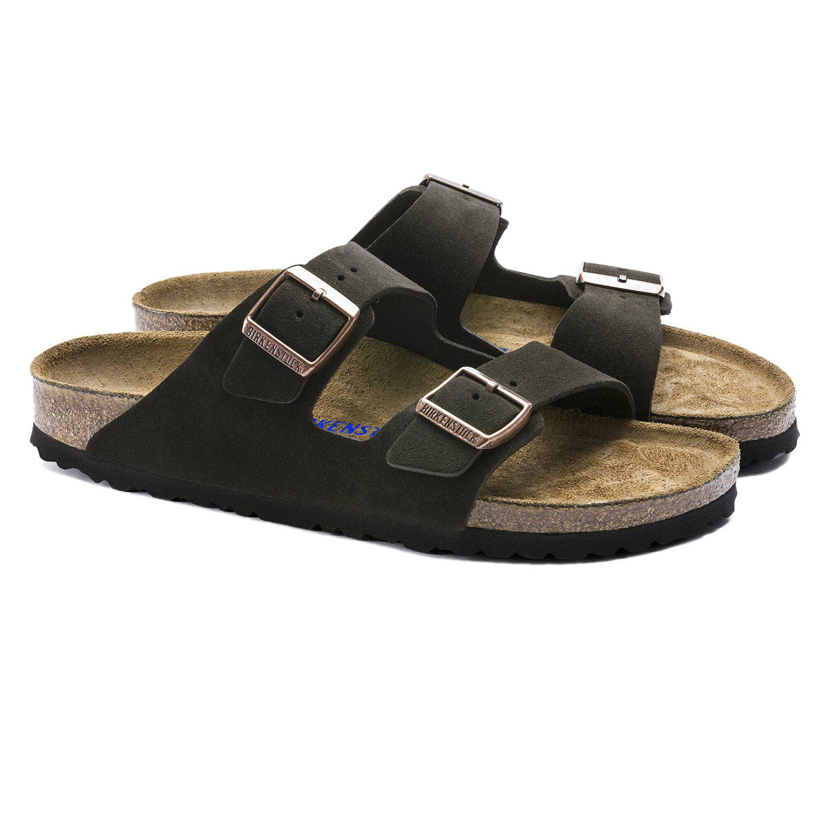 Birkenstock Arizona Soft Footbed Sandals - Mocha Suede image 2