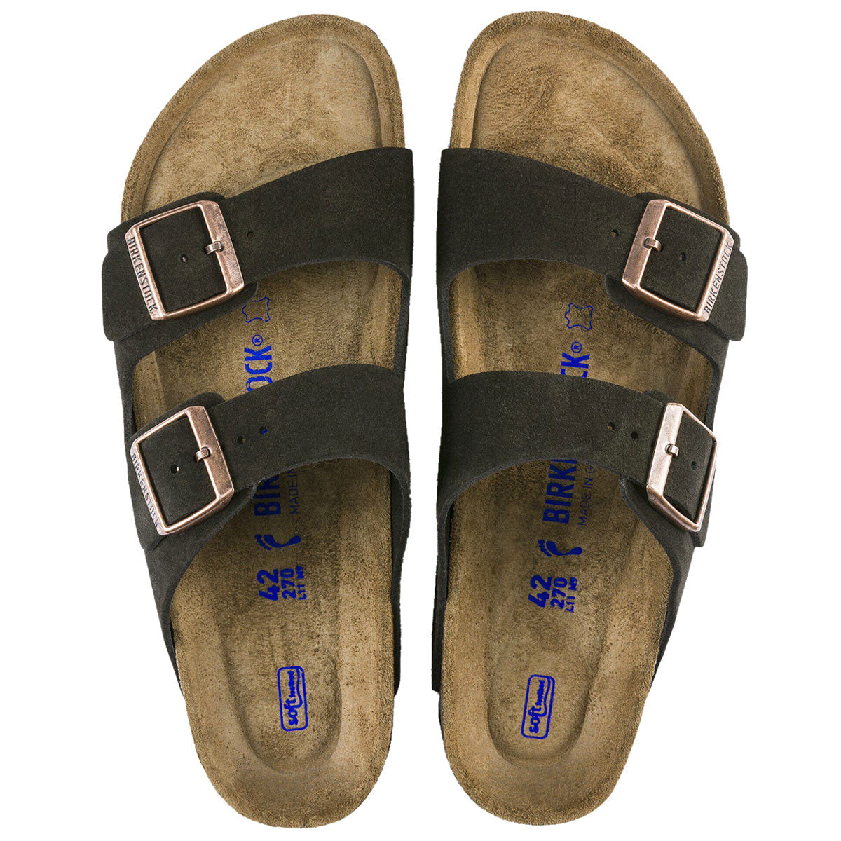 Birkenstock Arizona Soft Footbed Sandals - Mocha Suede image 3