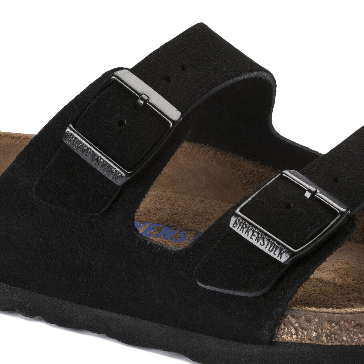 Birkenstock Arizona Soft Footbed Sandals - Black Suede image 5