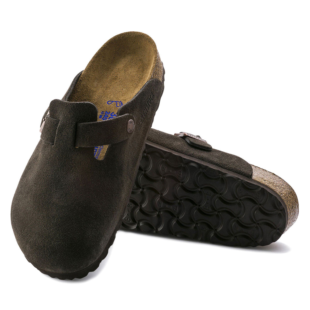 Birkenstock Boston Soft Footbed Sandals - Mocha Suede image 4