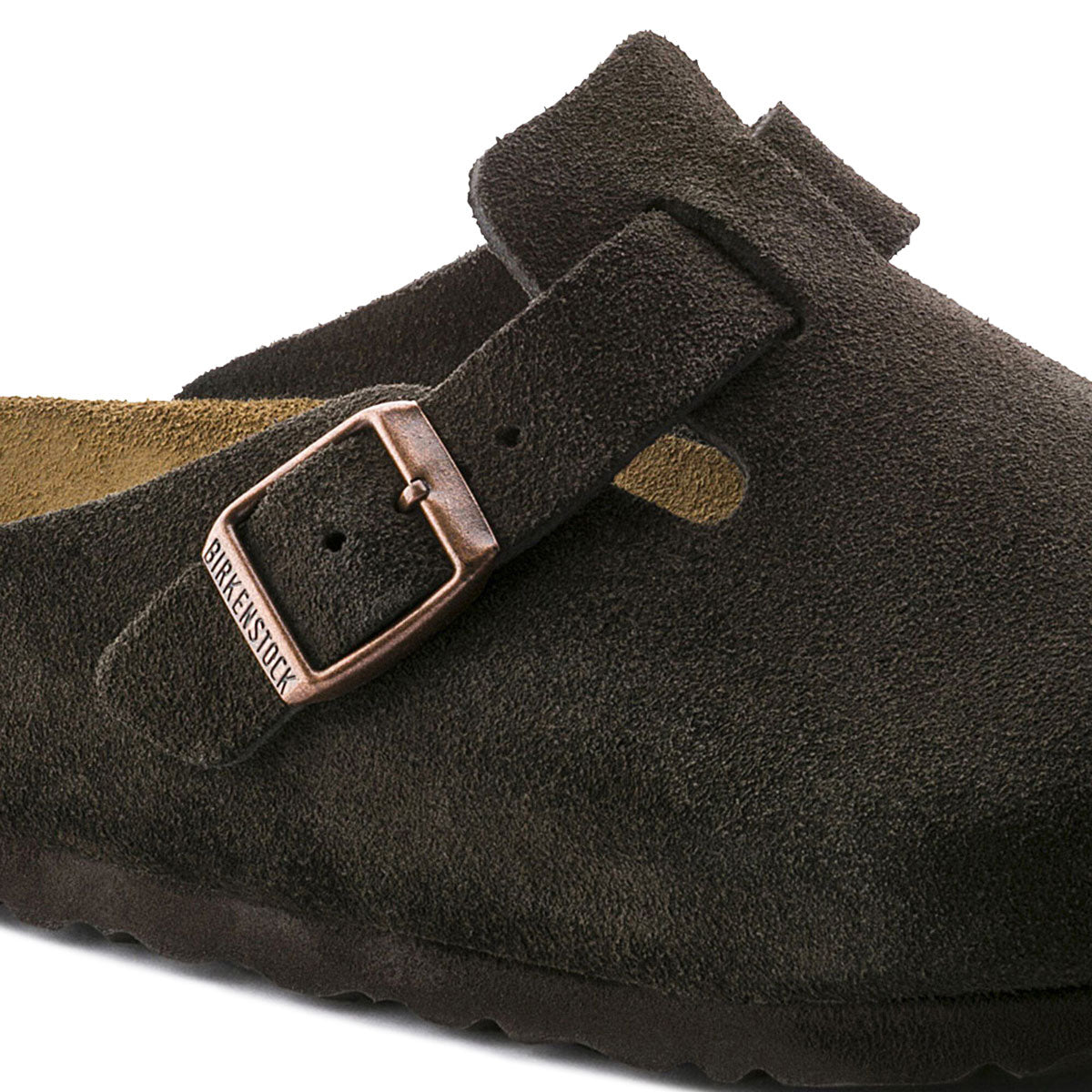 Birkenstock Boston Soft Footbed Sandals - Mocha Suede image 5