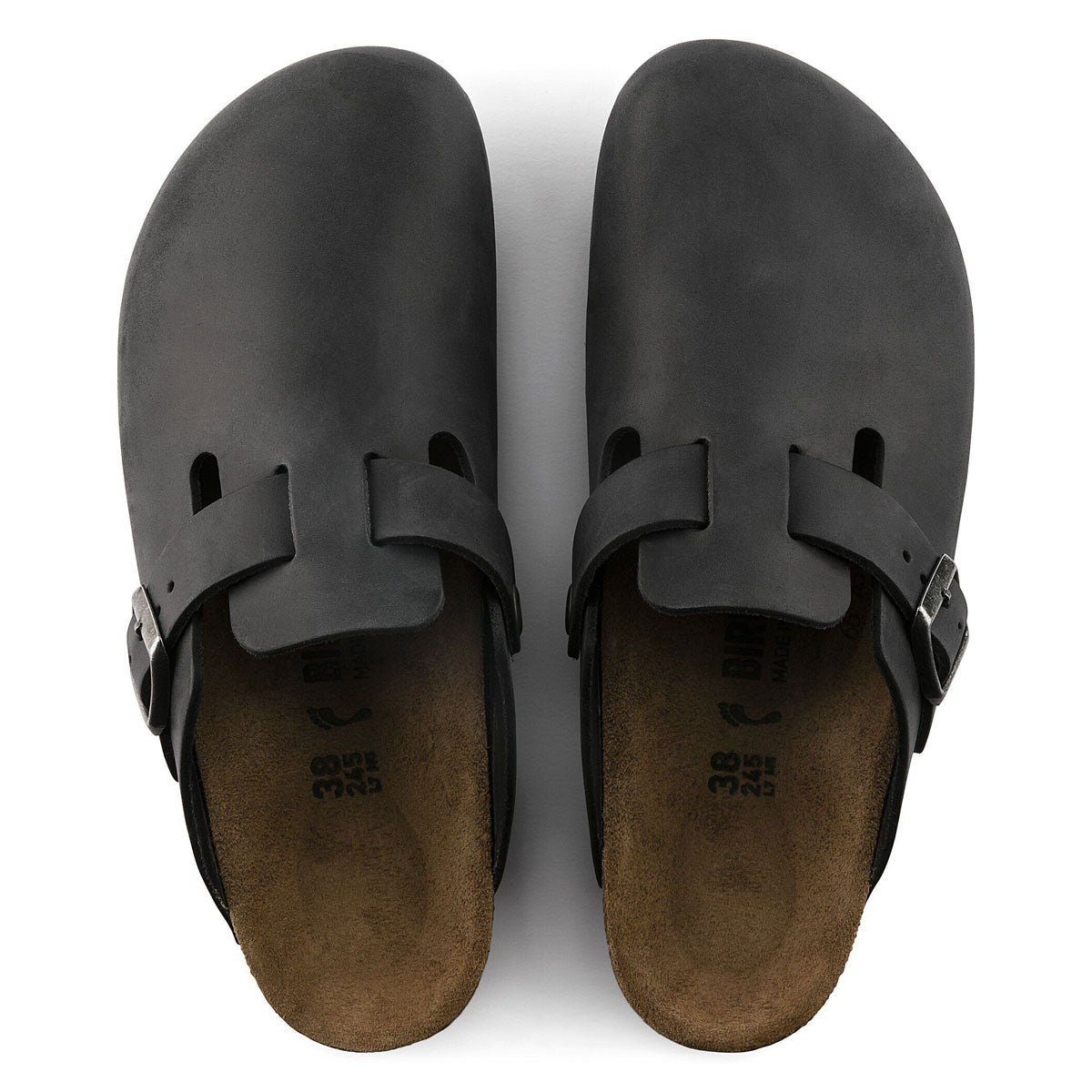 Birkenstock Boston Sandals - Black Oiled Leather image 2