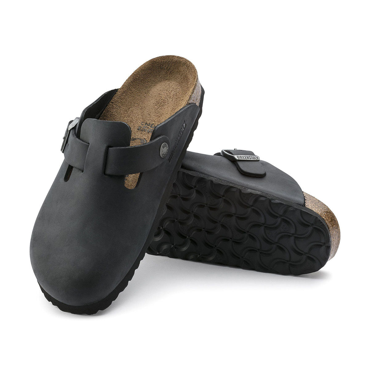 Birkenstock Boston Sandals - Black Oiled Leather image 3