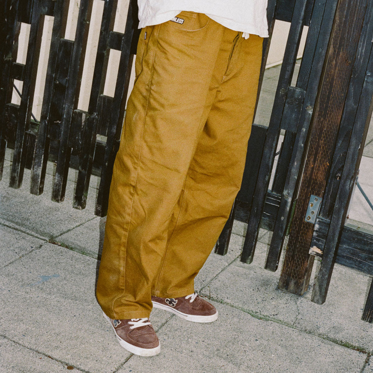 Unless Baggy Canvas Pants - Breen image 2