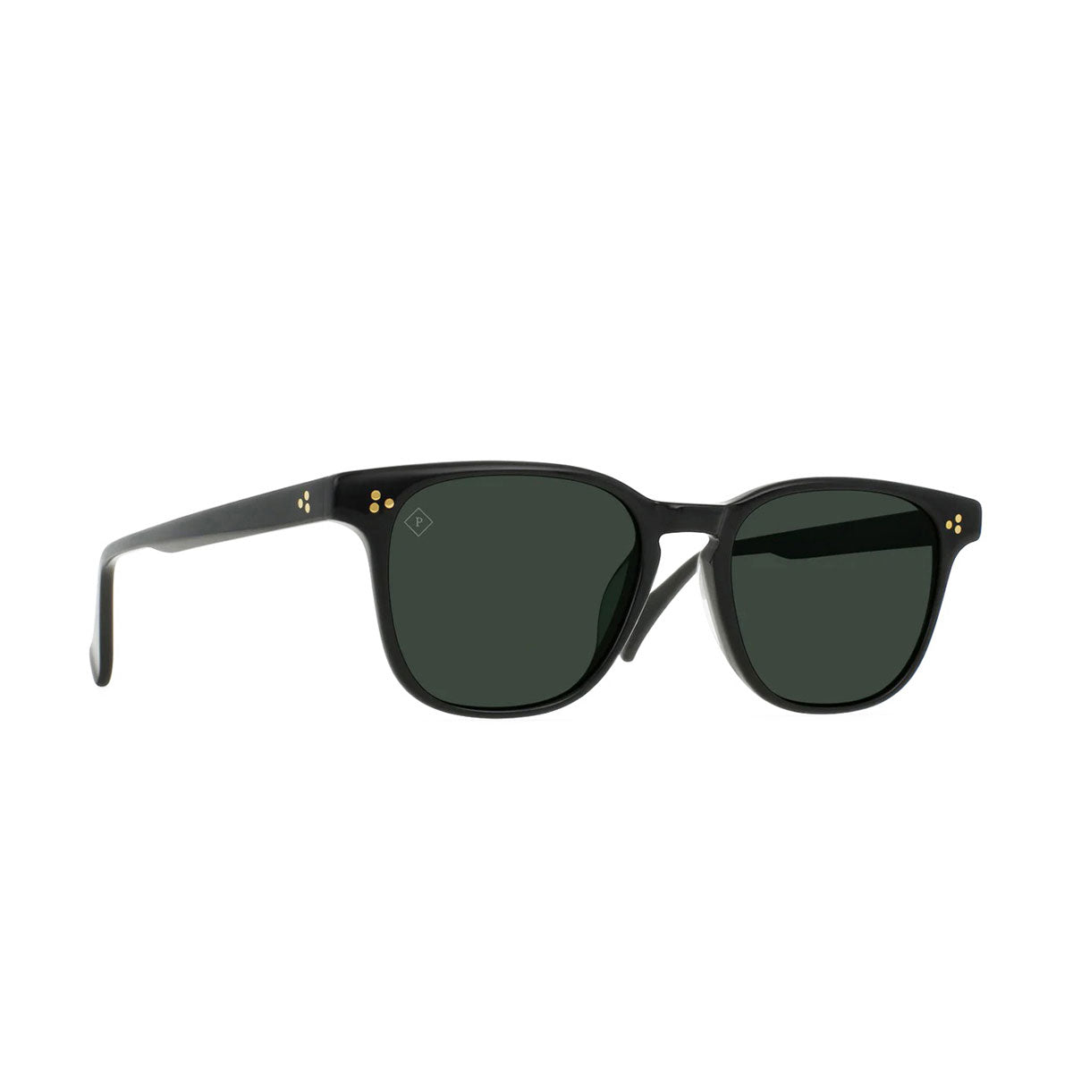 Raen Alvez 54 Sunglasses - Recycled Black/Green Polarized image 1