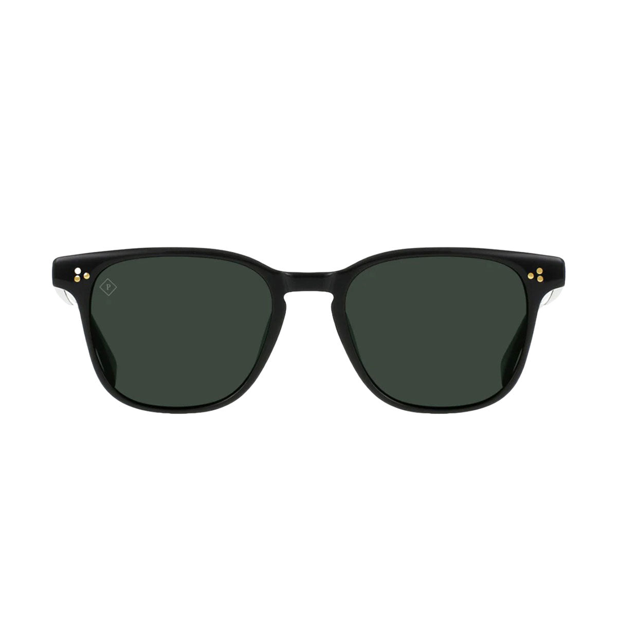Raen Alvez 54 Sunglasses - Recycled Black/Green Polarized image 2