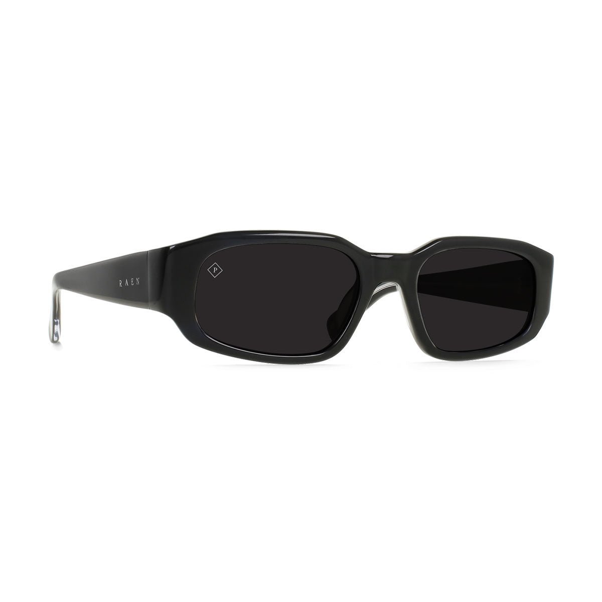 Raen Zamani 54 Sunglasses - Crystal Black/Smoke Polarized image 1
