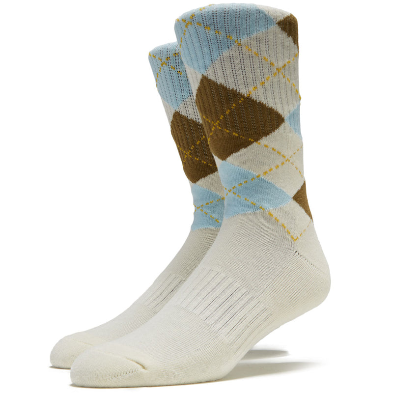 Frog Argyle Socks - Cream