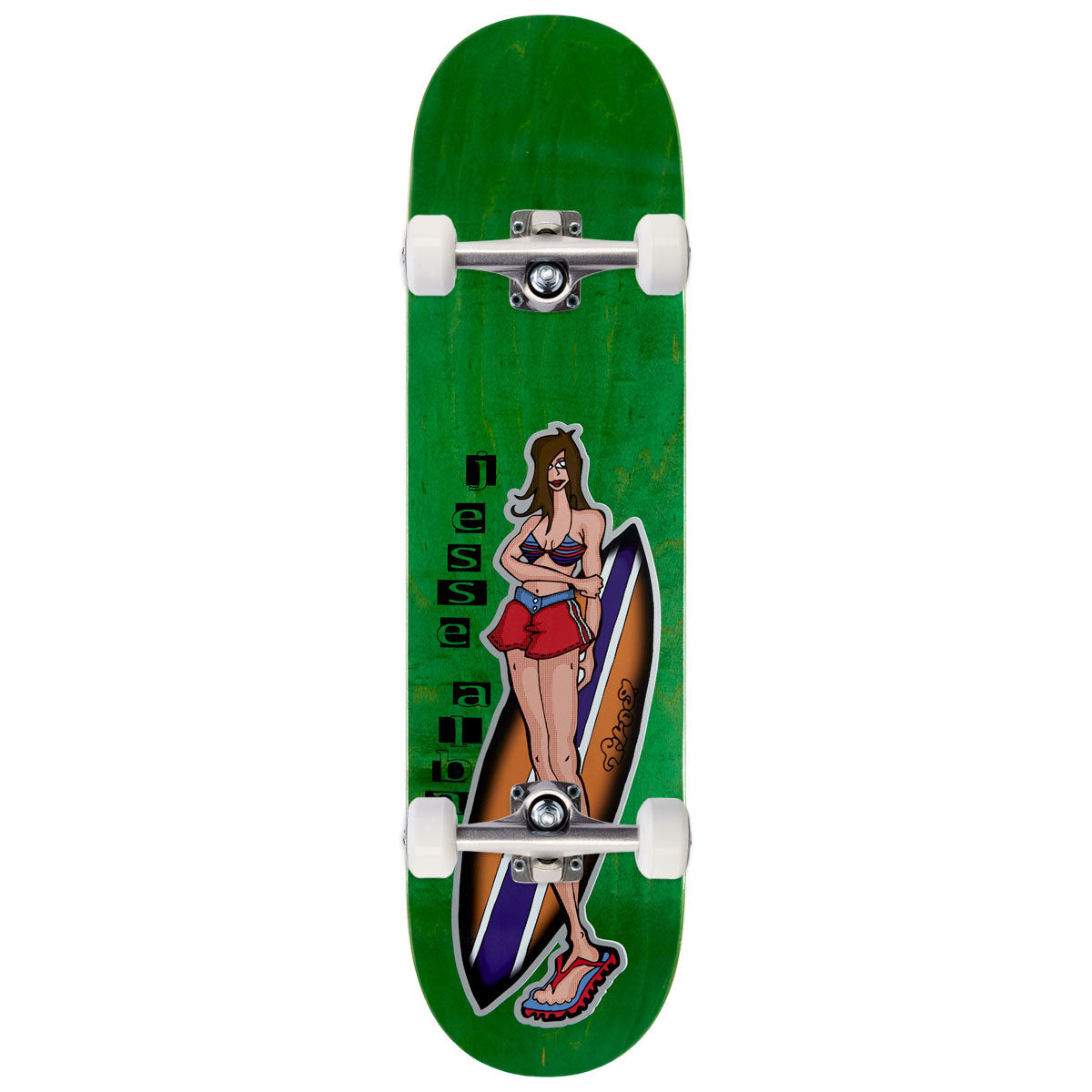 Frog Surfer Girl Jesse Alba Skateboard Complete - 8.50