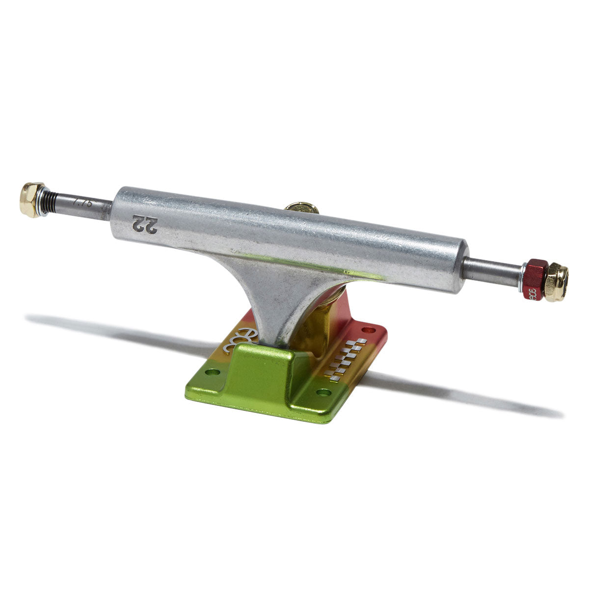 Ace AF1 Skateboard Trucks - Polished/Rasta - 22 image 1