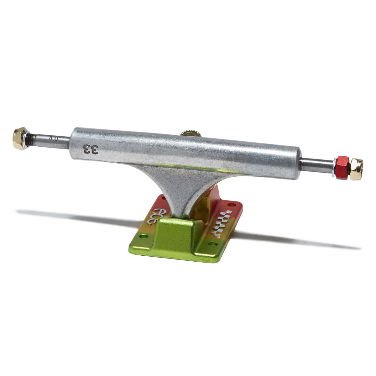 Ace AF1 Skateboard Trucks - Polished/Rasta - 33 image 1