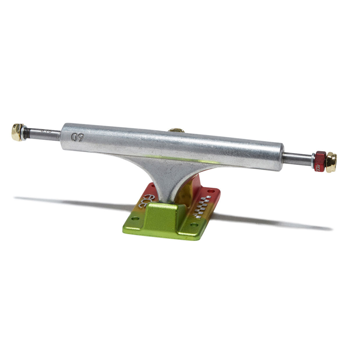 Ace AF1 Skateboard Trucks - Polished/Rasta - 60 image 1