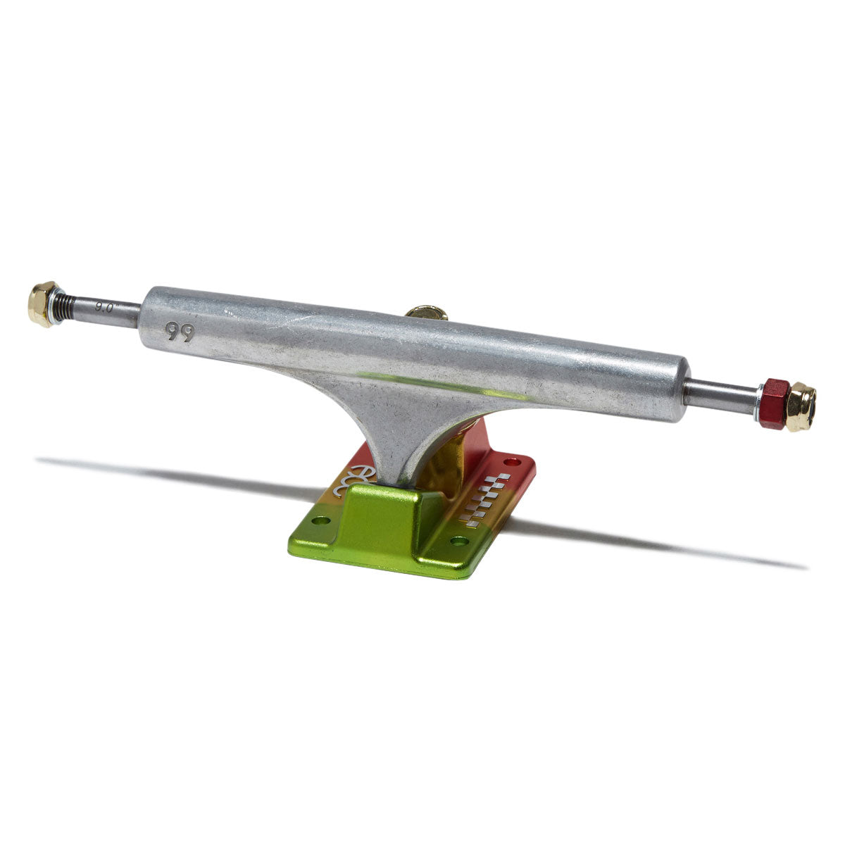 Ace AF1 Skateboard Trucks - Polished/Rasta - 66 image 1