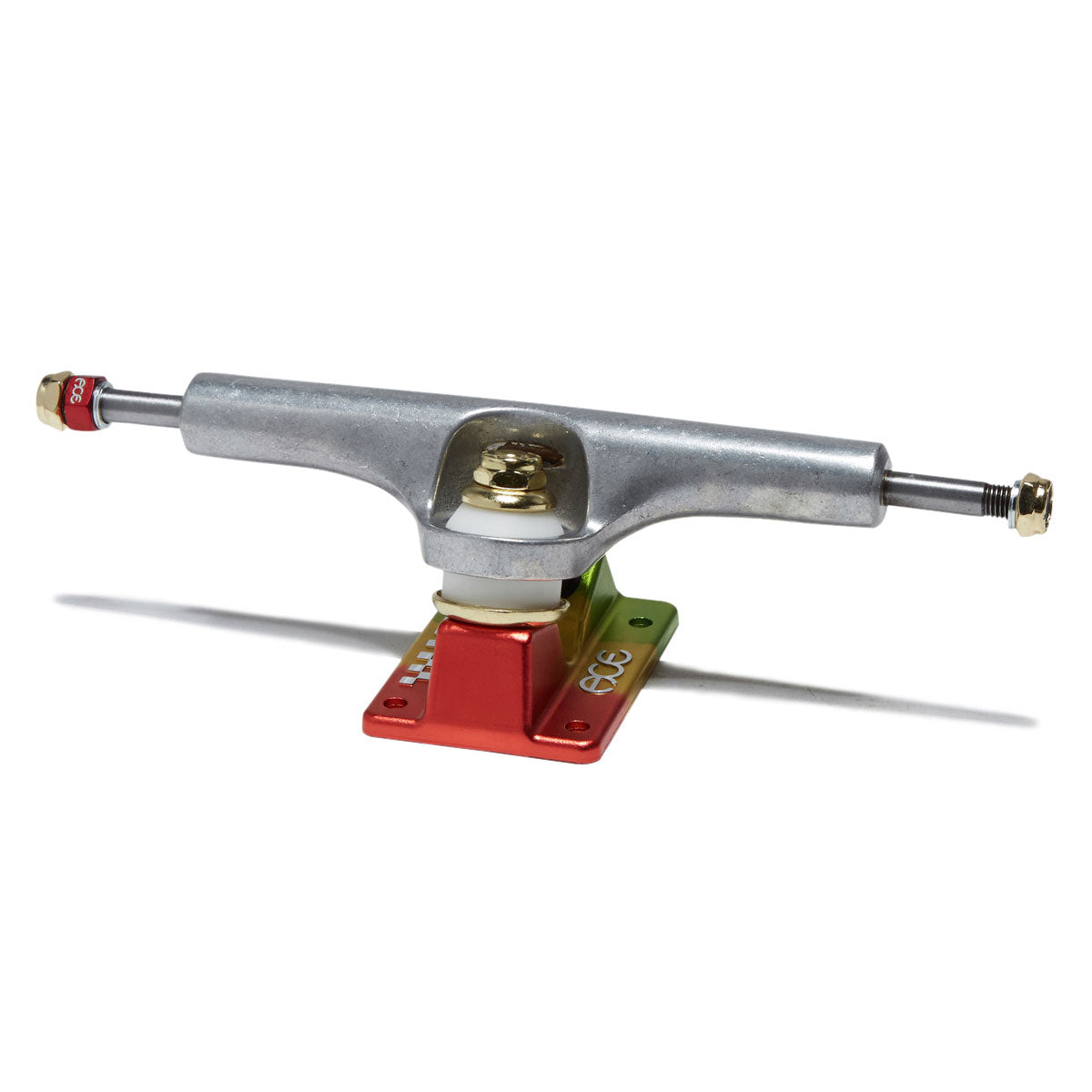 Ace AF1 Skateboard Trucks - Polished/Rasta - 66 image 2