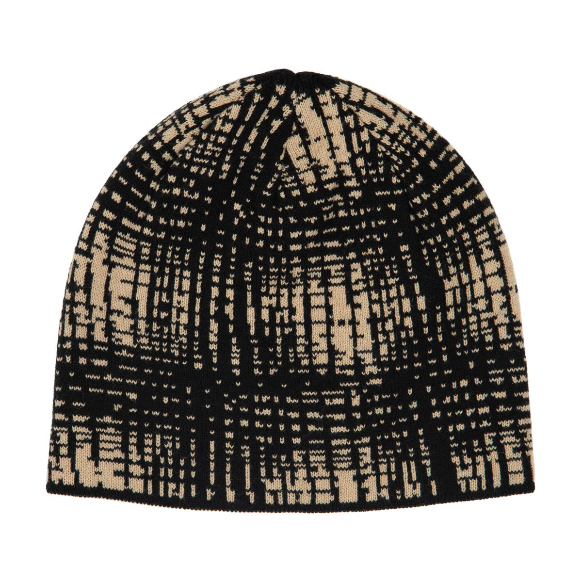Corduroy Shadow Plaid Reversible Skully Beanie - Khaki image 1